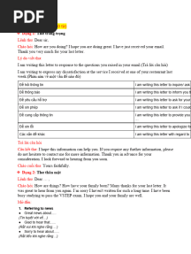 Template Writing and Speaking