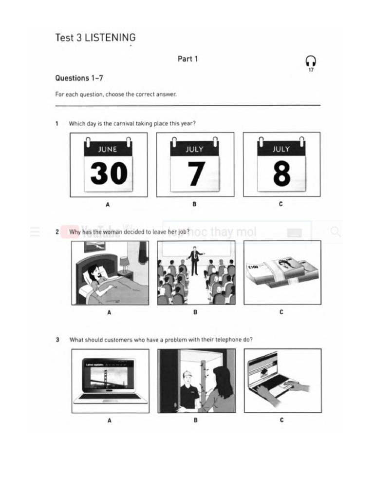 Listening Test 3 | PDF