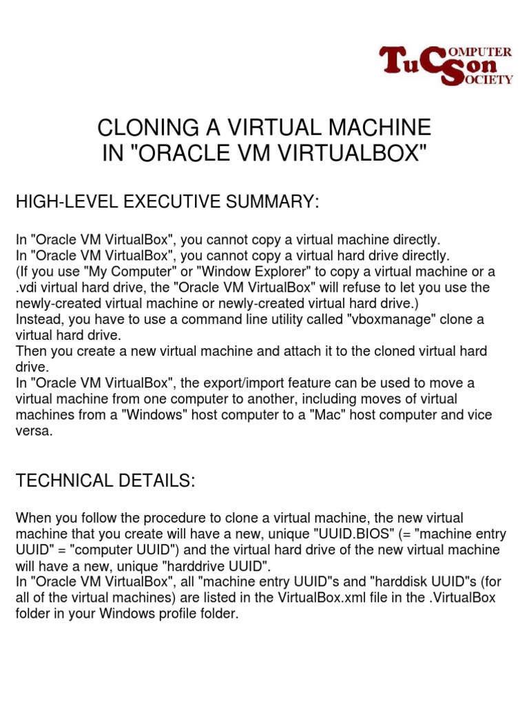 Cloning VM in VirtualBox - Windows | PDF | Virtual Machine | Microsoft ...