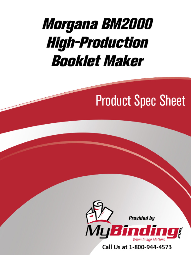 Morgana BM2000 Spec Sheet | PDF | Printer (Computing) | Manufactured Goods