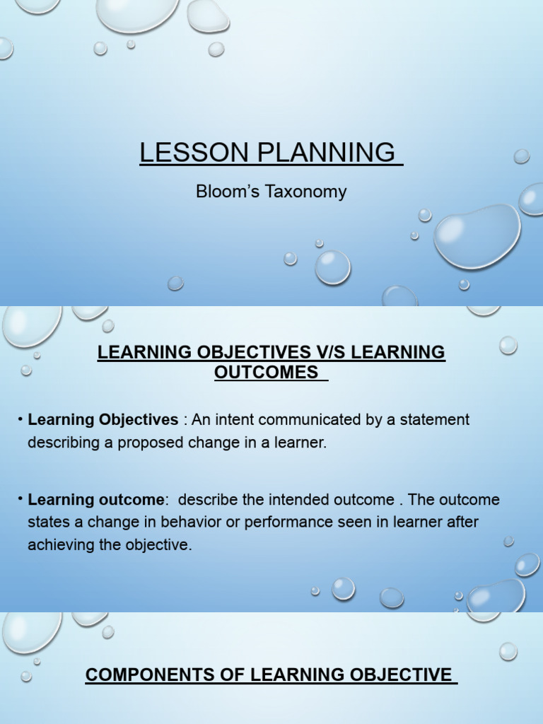 Lesson Planning For Academic Session 24-25 | PDF | Learning | Lesson Plan