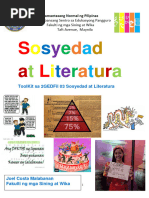 ToolKit Sa 2GED Fil 03 Sosyedad at Literatura 6 | PDF