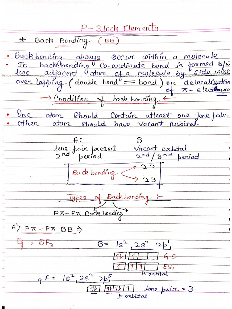 P Block Elements | PDF