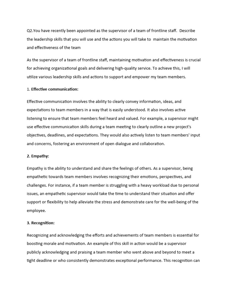 Leadership Skills for Team Motivation | PDF | Team Building | Goal
