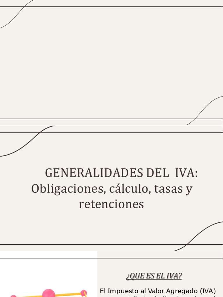 Generalidades Iva | PDF | Impuesto al valor agregado | Impuestos