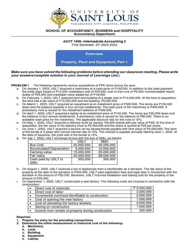 EXERCISES - PPE, Part 1 | PDF | Cost | Prices