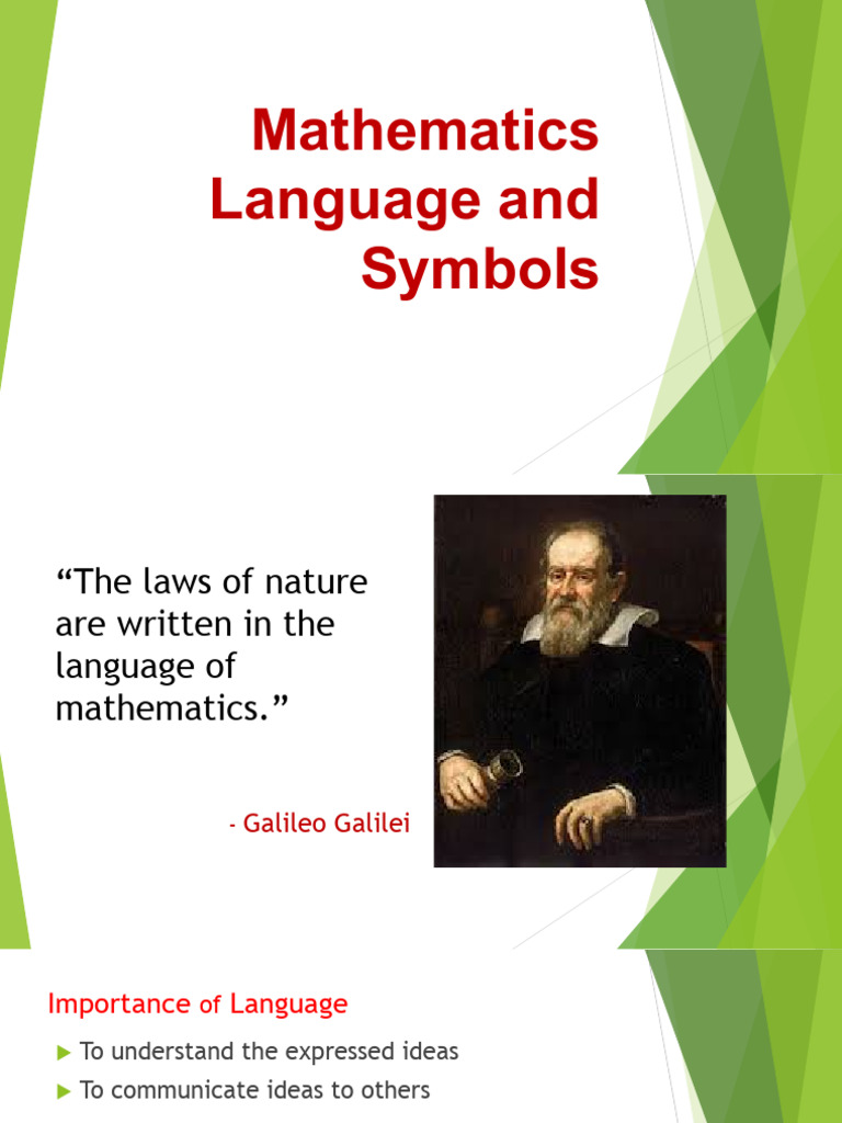 Language and Symbols in Mathematics | PDF | Deductive Reasoning ...