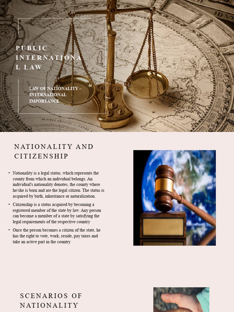 PIL - Nationality and Citizenship | PDF | Nationality | Citizenship