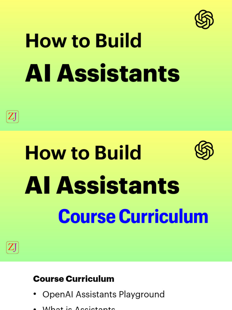 Build AI Assistants with OpenAI API | PDF | Thread (Computing ...
