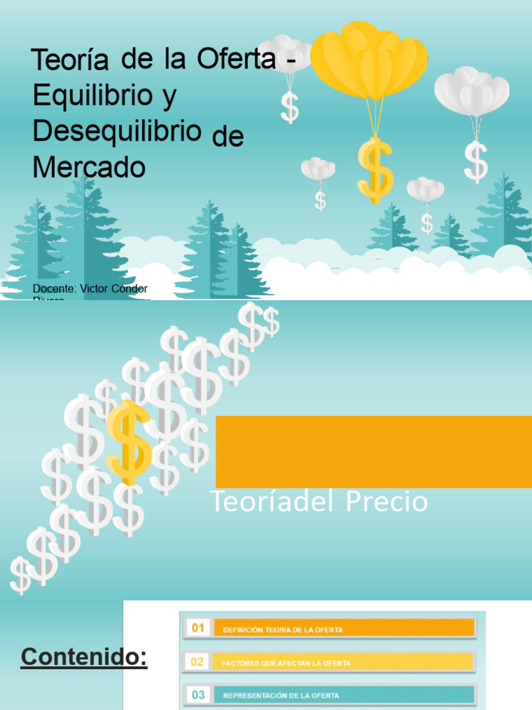 Teoría de la Oferta y Equilibrio del Mercado | PDF | Oferta (economía ...