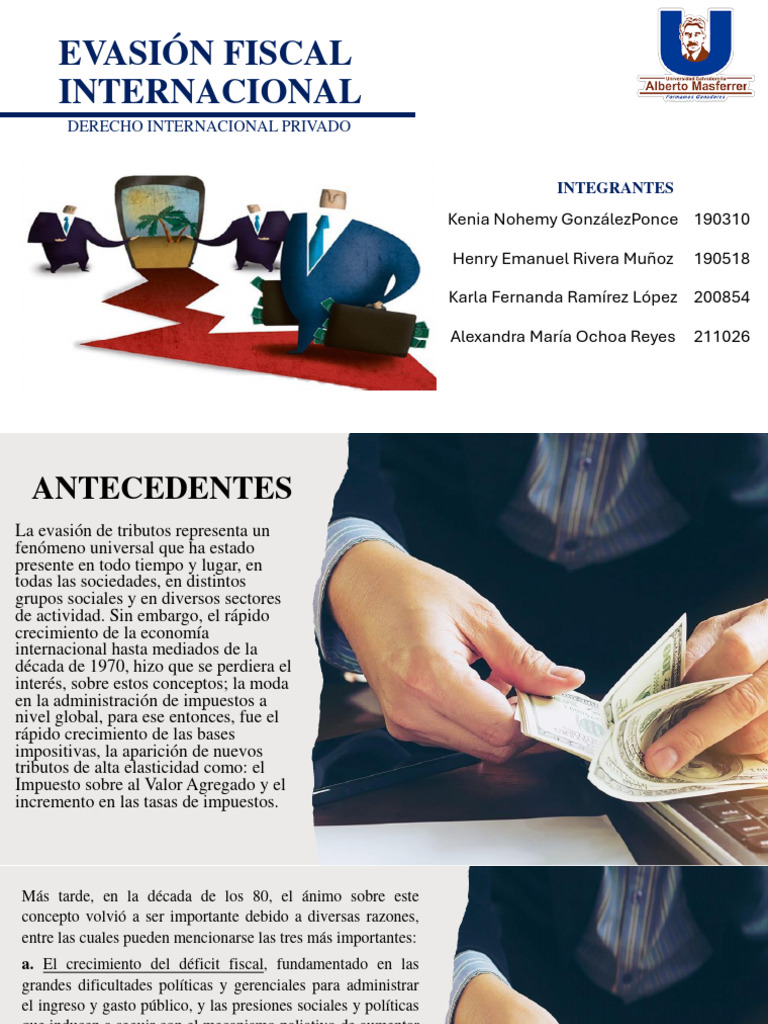 Evasión Fiscal Internacional Presentacion Pdf Pdf Impuestos