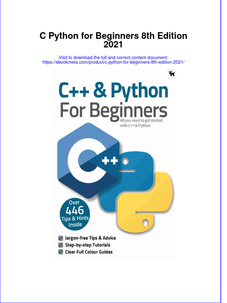 Dơnload C Python For Beginners 8th Edition 2021 Full Chapter | PDF