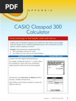 CASIO Classpad 300 Calculator: A P P E N D I X