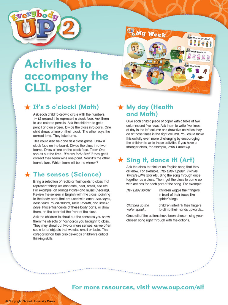 Activities For Poster 2 | PDF | Senses