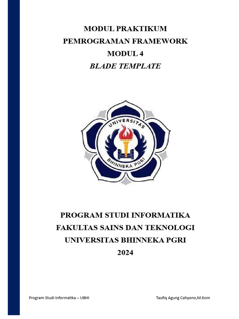 Modul 4 - Blade Template | PDF