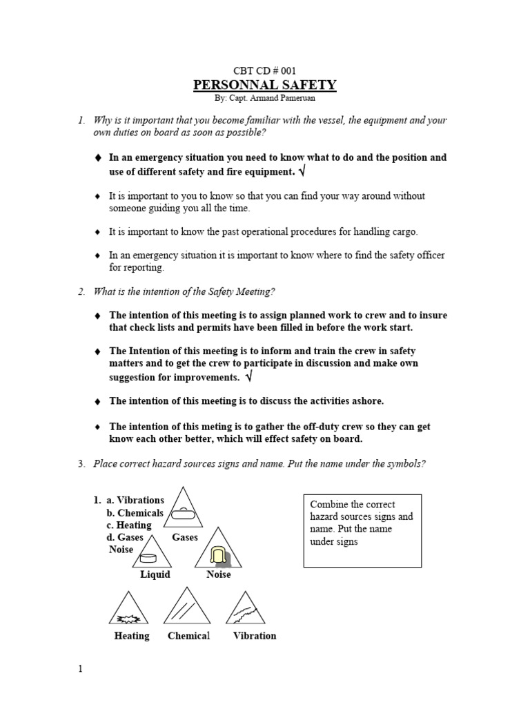 Personal Safety Training Overview | PDF | Safety | Occupational Safety ...