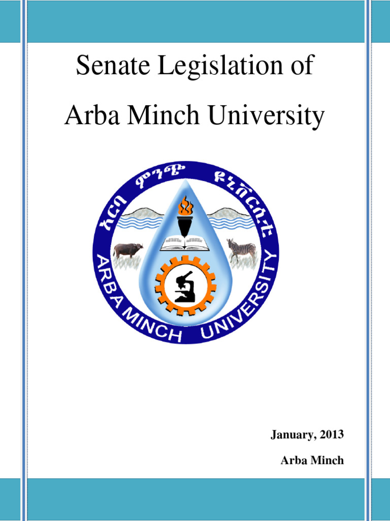 Arba Minch University Senate Legislation | PDF | United States Senate ...