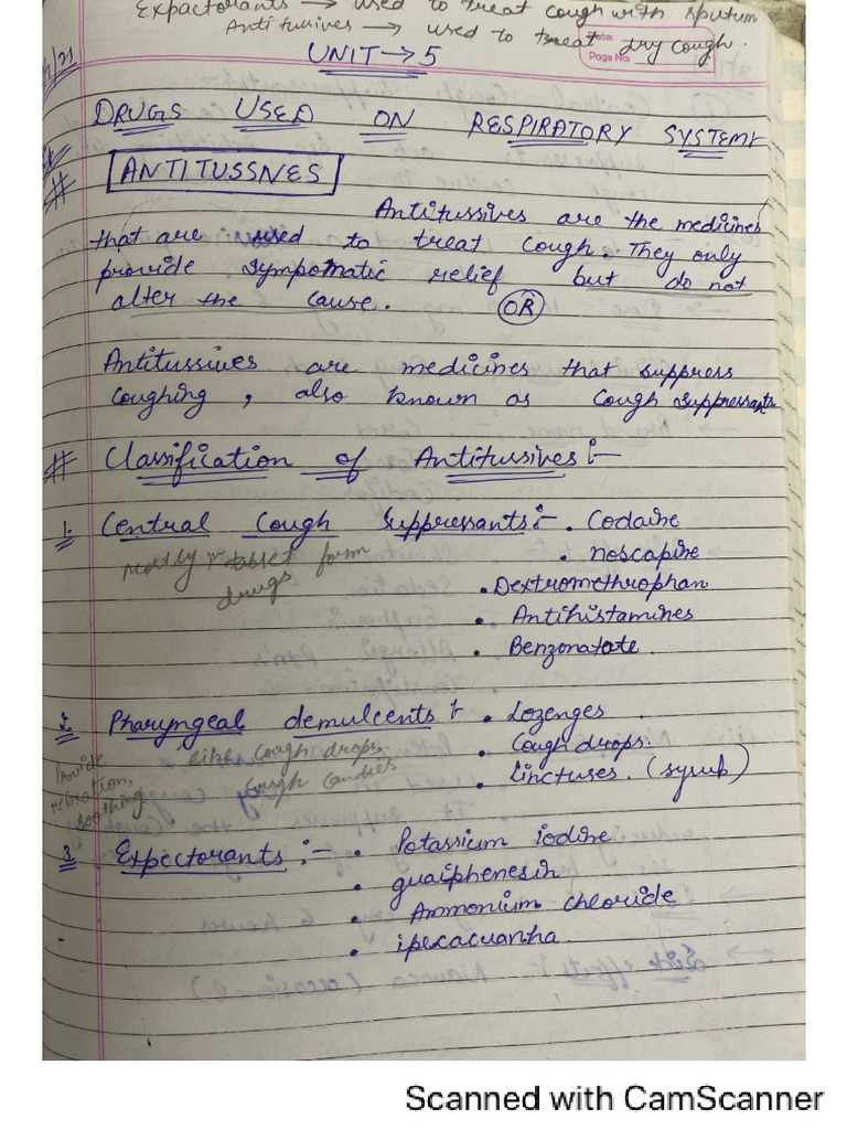 Unit - Respiratory System | PDF