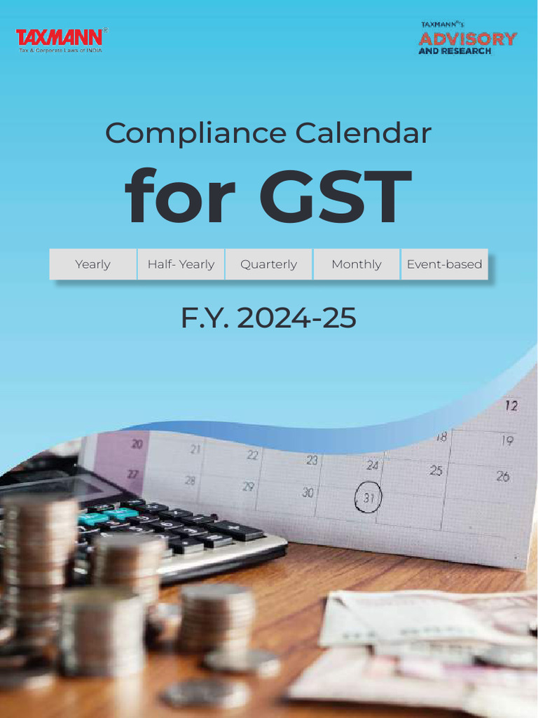 GST Compliance Calendar Download Free PDF Payments Economies