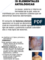 Lesiones dermatológicas elementales