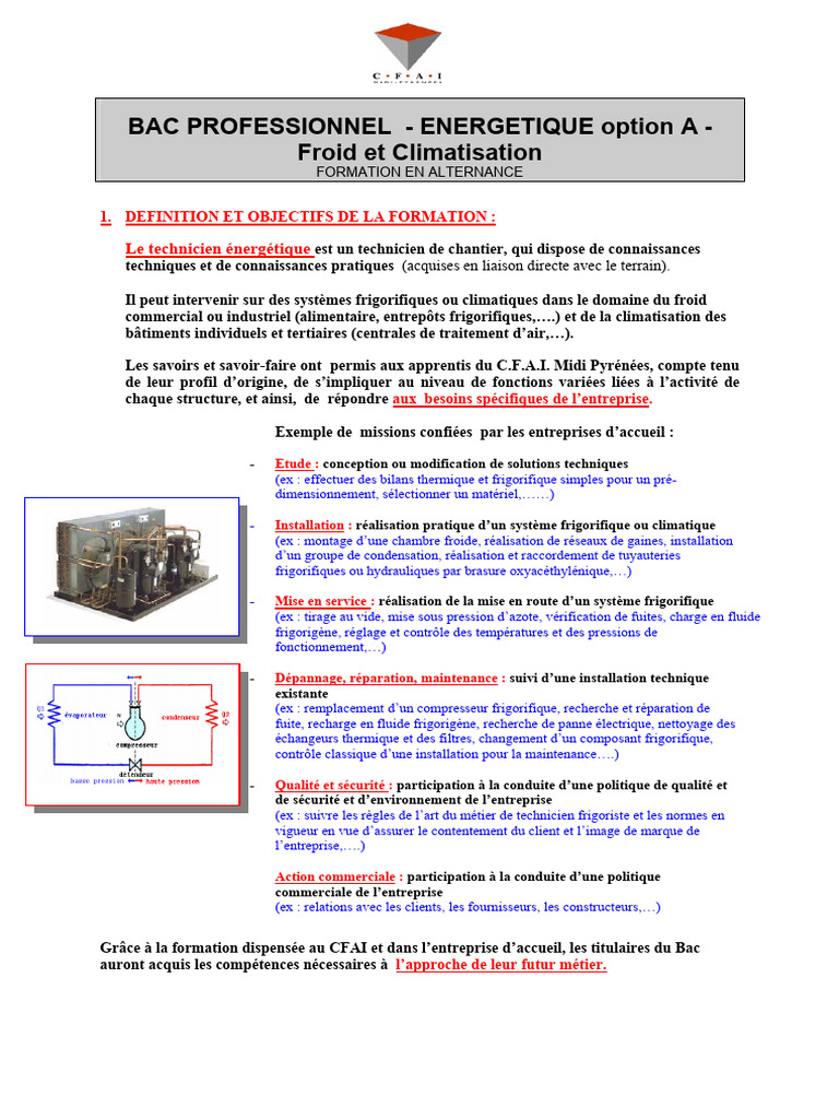 Bac Tech Energ | PDF | Climatisation | Informatique