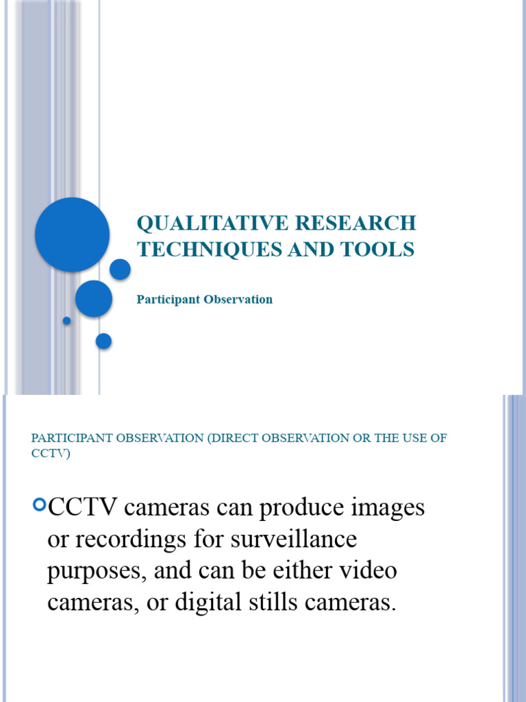 Participant Observation in Research | PDF | Focus Group | Observation