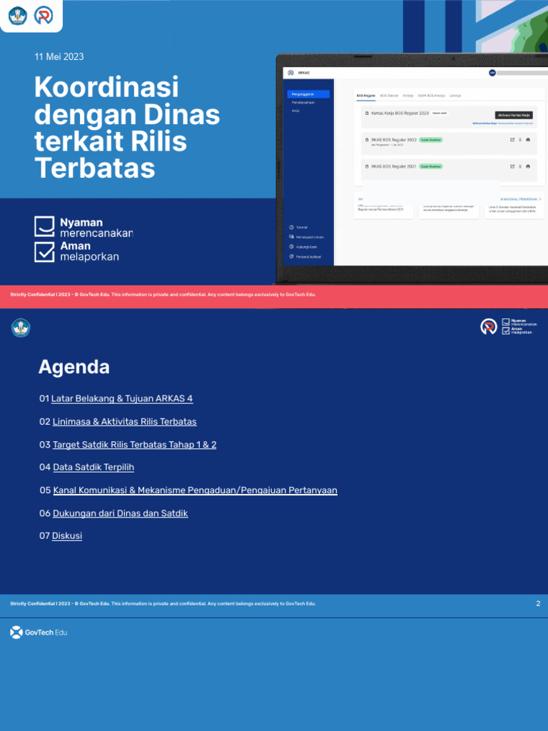 Rilis Terbatas ARKAS 4: Koordinasi Dinas | PDF
