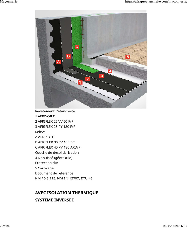 Solutions d'Étanchéité Afriflex | PDF | Béton | Bâtiment (construction)