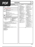 Kerosene: Cautionary Response Information