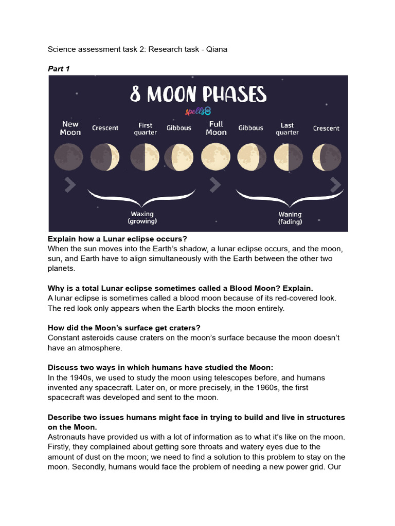 Understanding Lunar Eclipses and Moon Effects | PDF | Moon | Earth