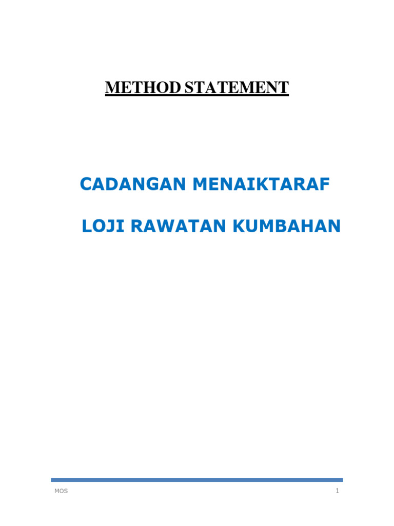 Sewage Treatment Plant Upgrade Method Statement | PDF | Deep Foundation ...