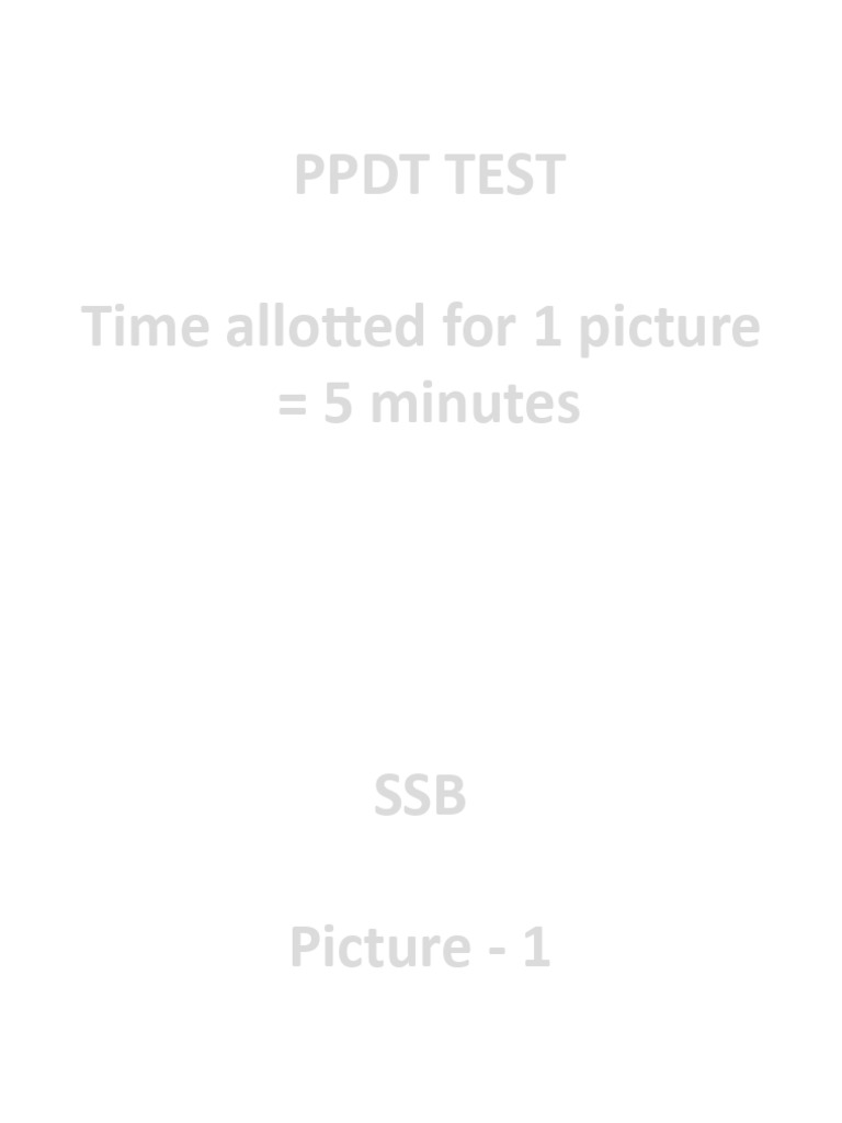 PPDT Practice Pictures and Guidelines | PDF