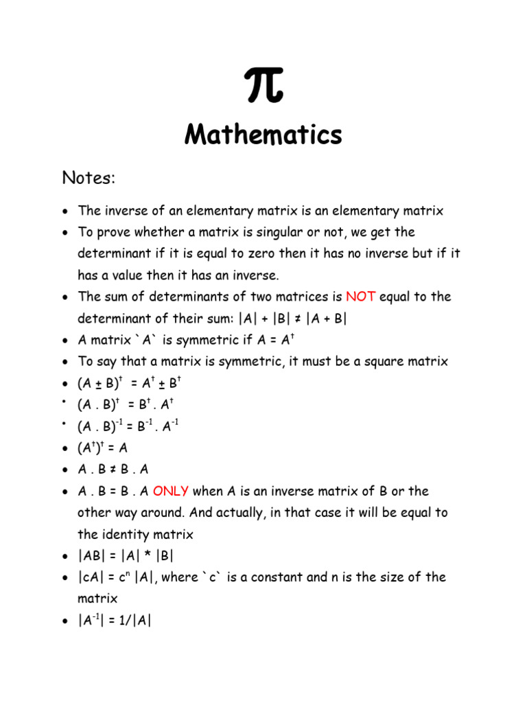 Mathematics pdf