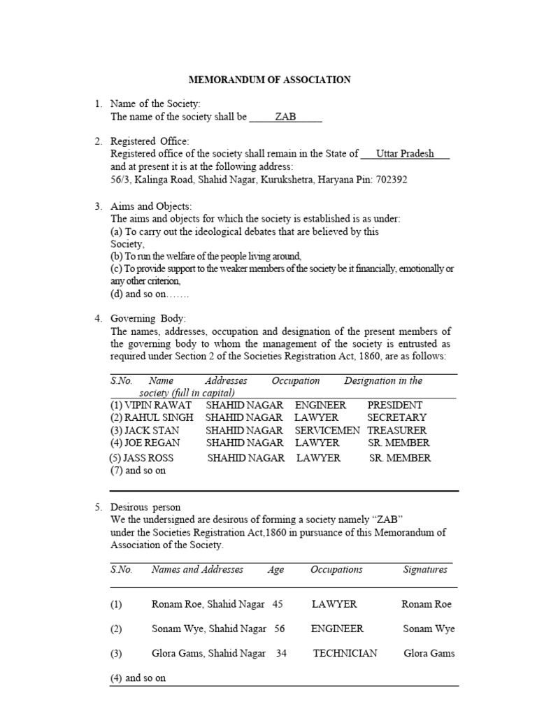 MEMORANDUM OF ASSOCIATION MEANING IN URDU WITH EXAMPLE PDF visual data 3