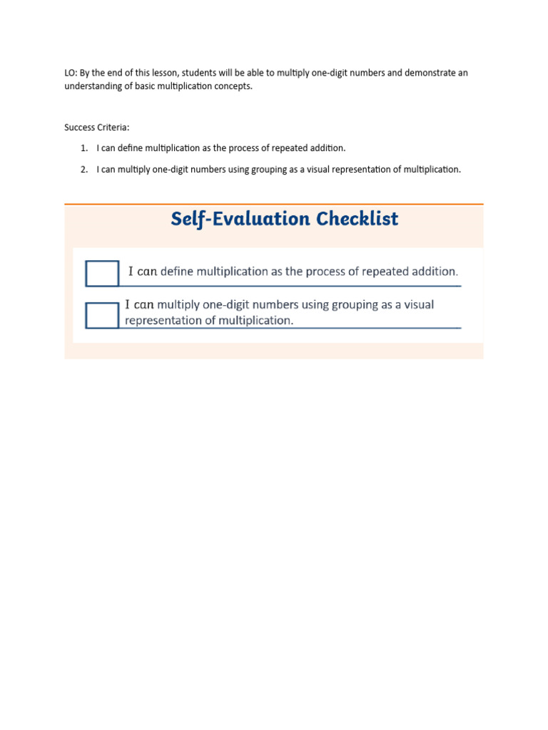 Mastering One-Digit Multiplication | PDF | Art