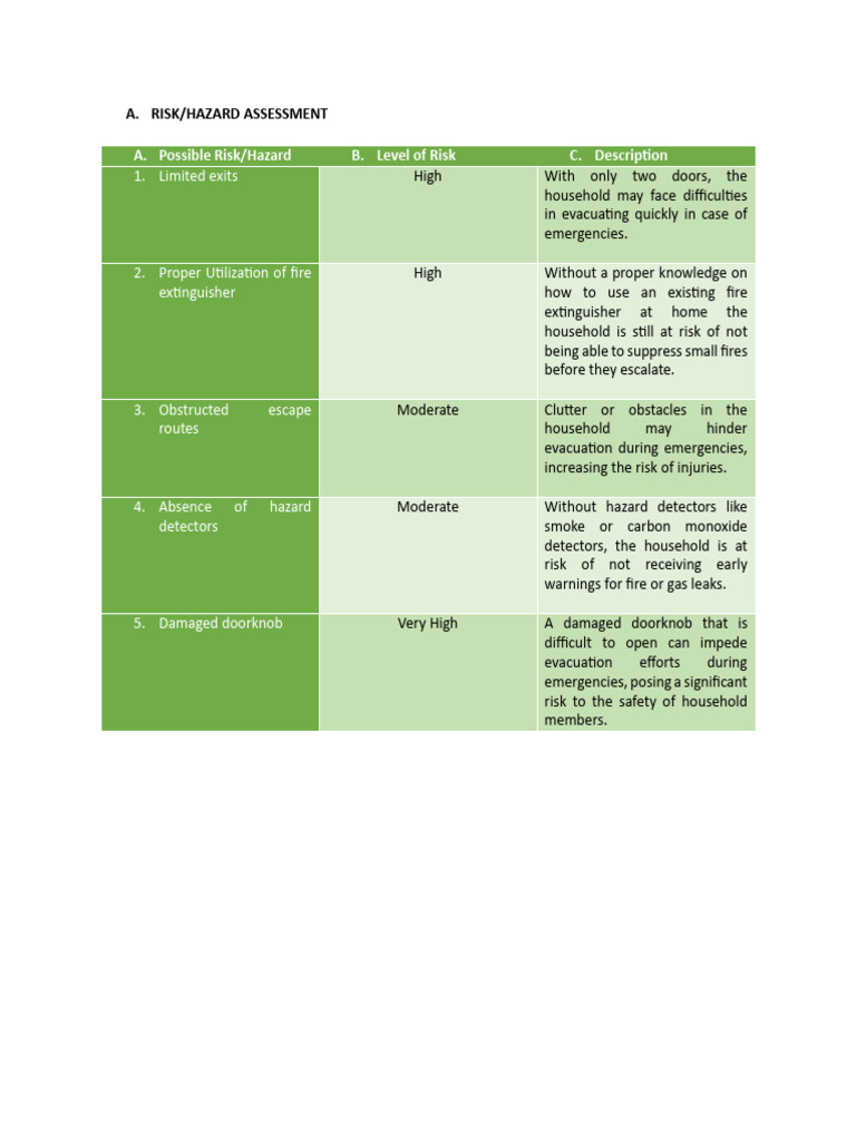MAGAT, Alyssa Ashley G. - Risk Assessment and Management | PDF | Emergency | Hazards