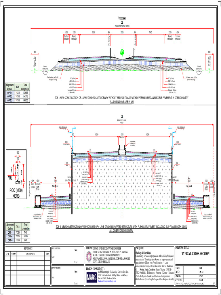 4-Lane Carriageway Design Specifications | PDF | Road Infrastructure ...