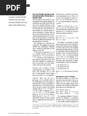 The Mathematical Intelligencer | PDF | Mathematics | Knowledge