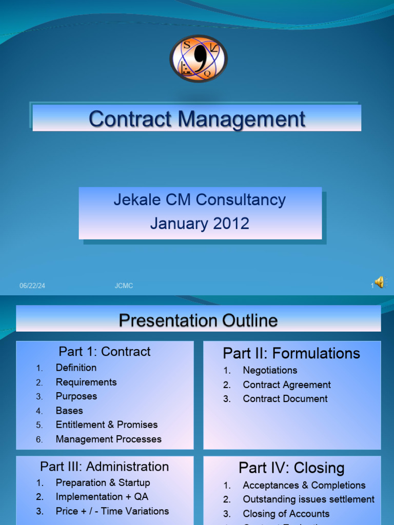 Comprehensive Contract Management Guide | PDF | Employment | Liquidated ...