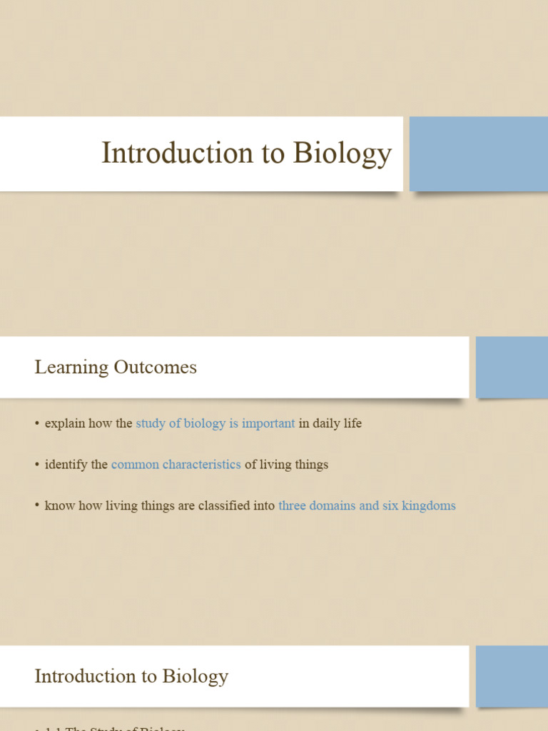Introduction to Biology Concepts | PDF | Life | Biology