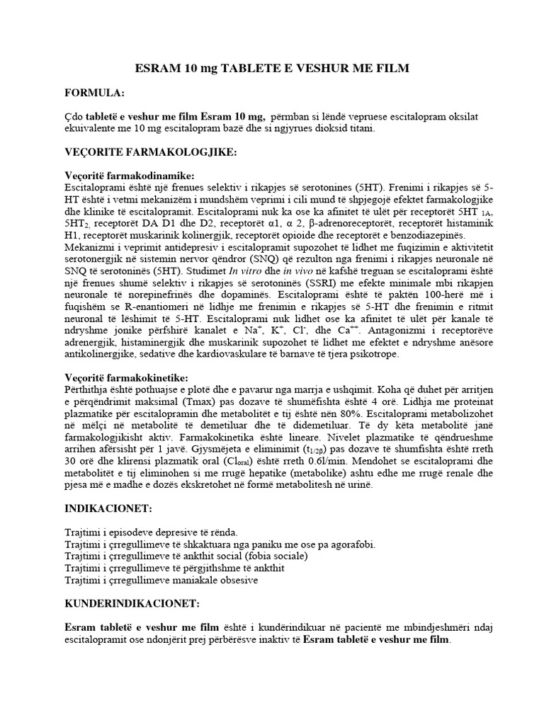 Esram 10mg 28 film coated tablets medication guide pdf