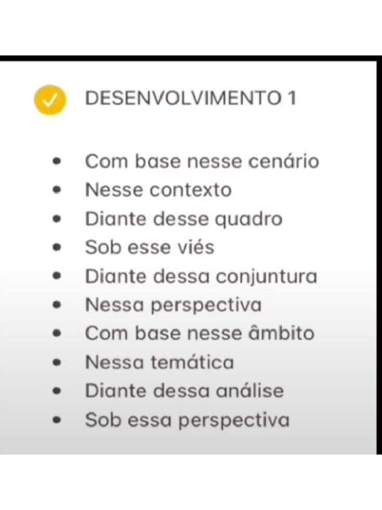 Desenvolvimento 1 na redação | PDF