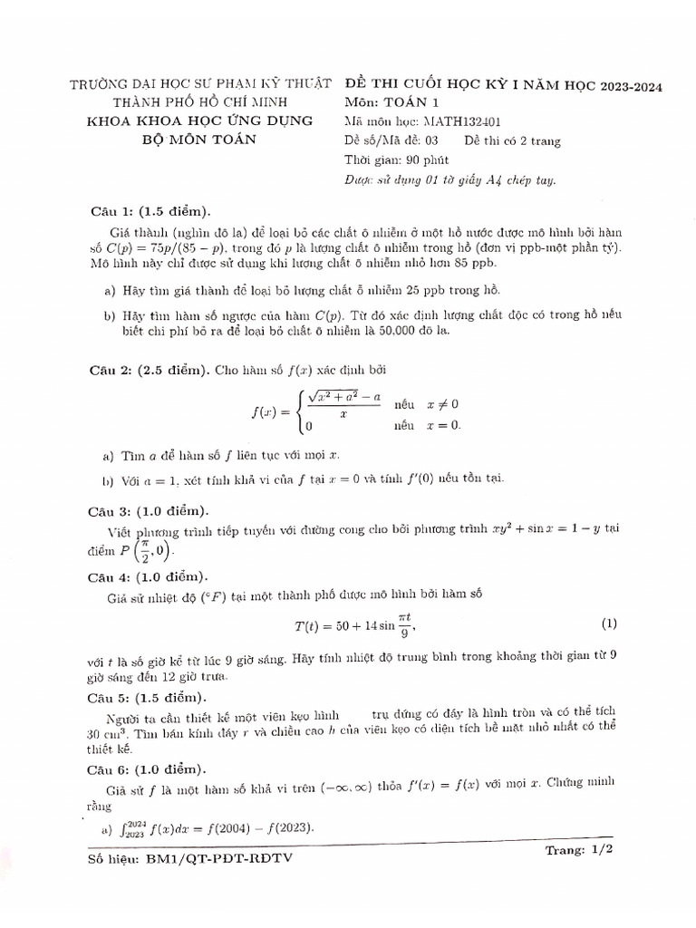 Toan1 CLC | PDF