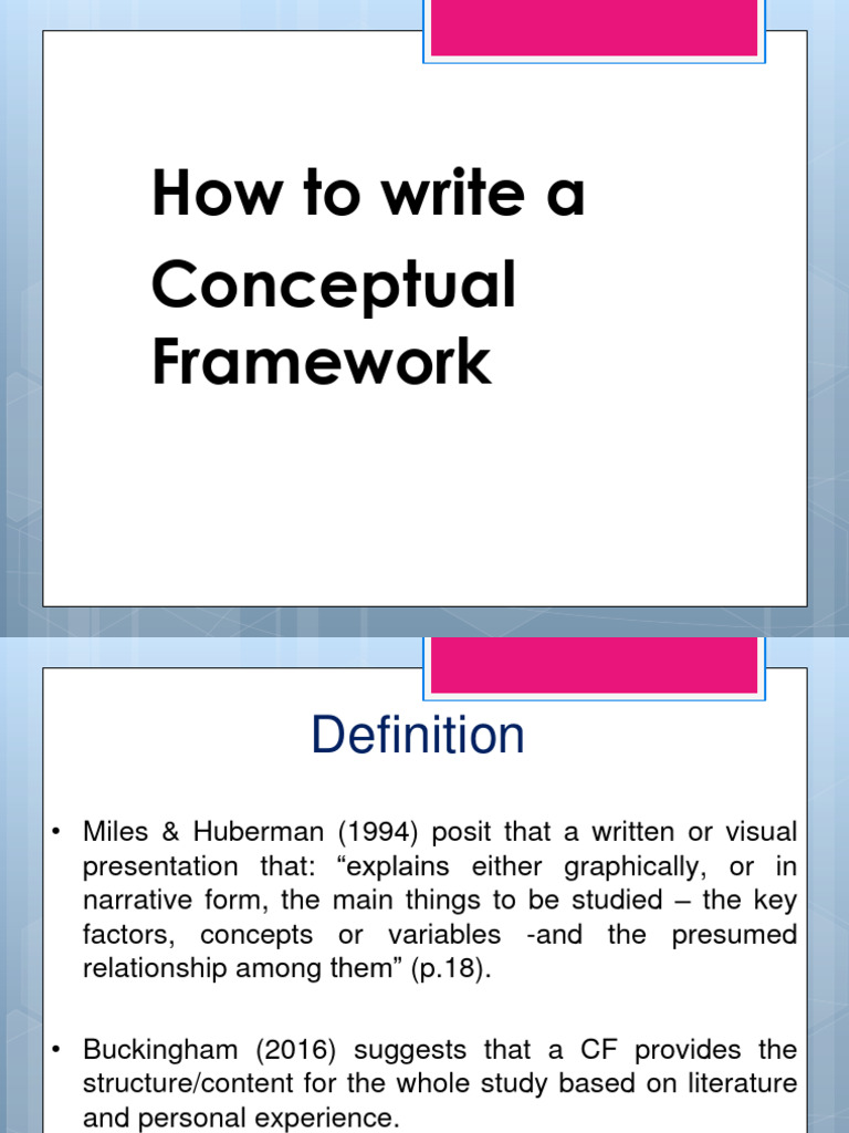 Conceptual-Framework-Guide-ELE-704 (1) | PDF | Theory | Concept