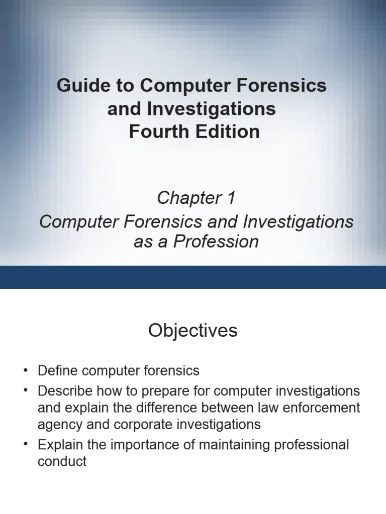 Lecture 1a Digital Forensic | PDF | Computer Forensics | Search And Seizure