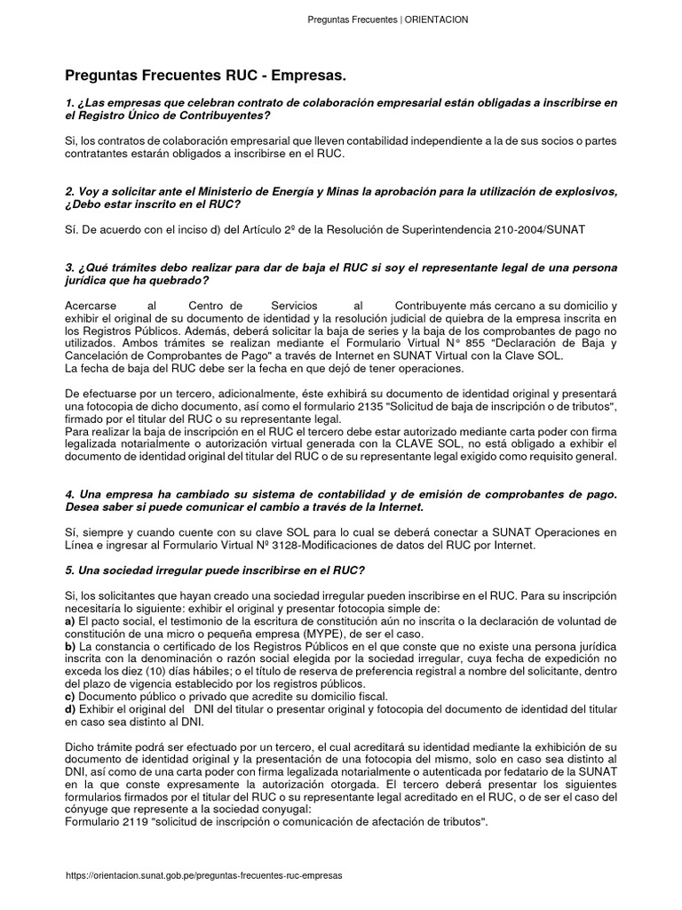 preguntas-frecuentes-ruc-empresas-pdf-documento-de-identidad