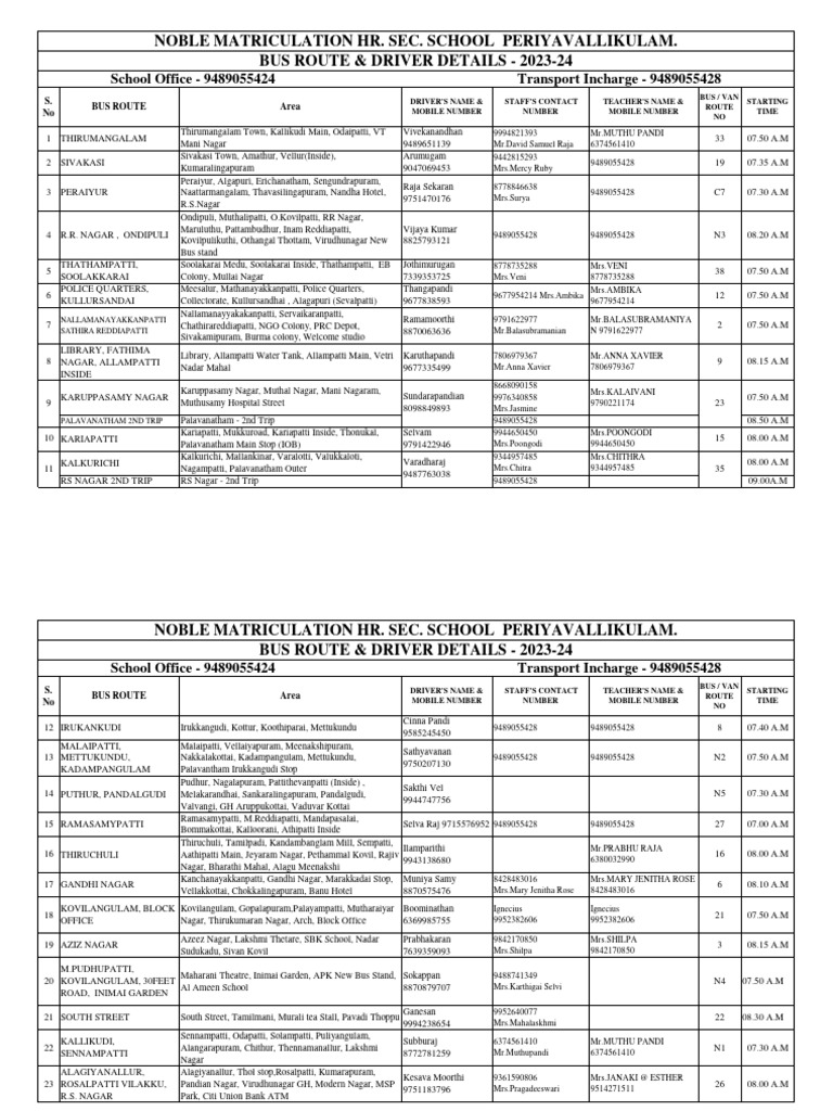 bus-timings-annual-exam-pdf-bus-transport-bus