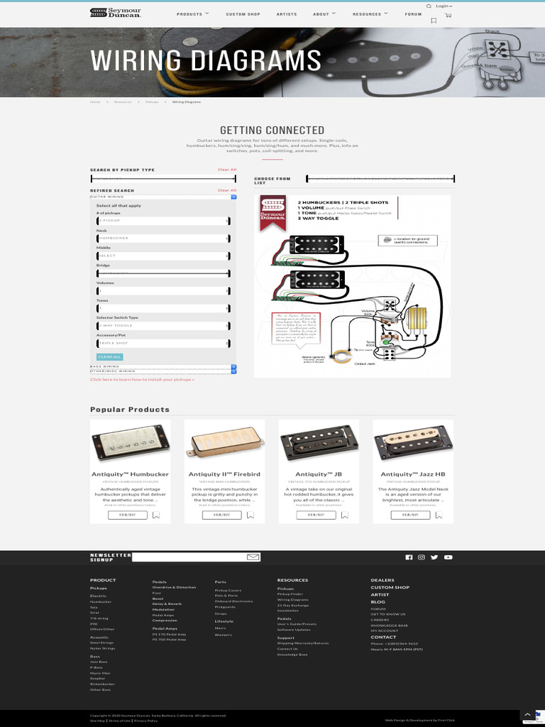 Seymour Duncan Wiring Diagrams Guide PDF Guitar Family Instruments