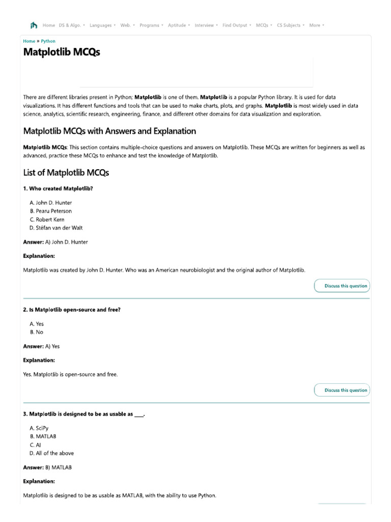 Matplotlib | PDF
