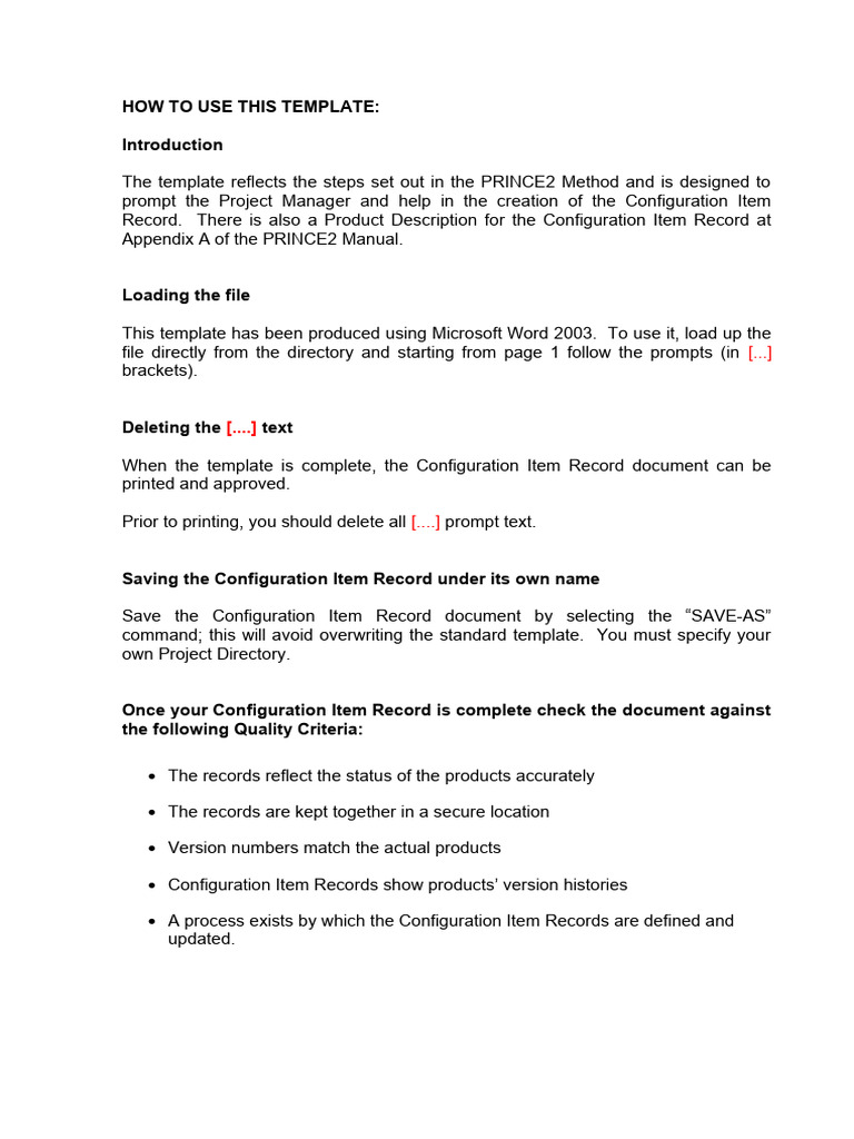 Configurationitemrecord | PDF | Computer File | Computer Engineering
